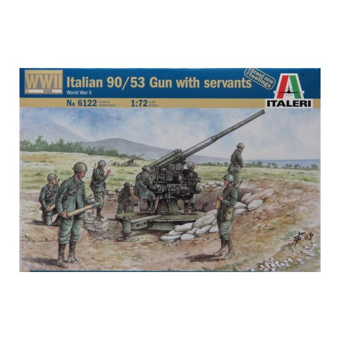 Italian 90 / 53 Gun with Servants