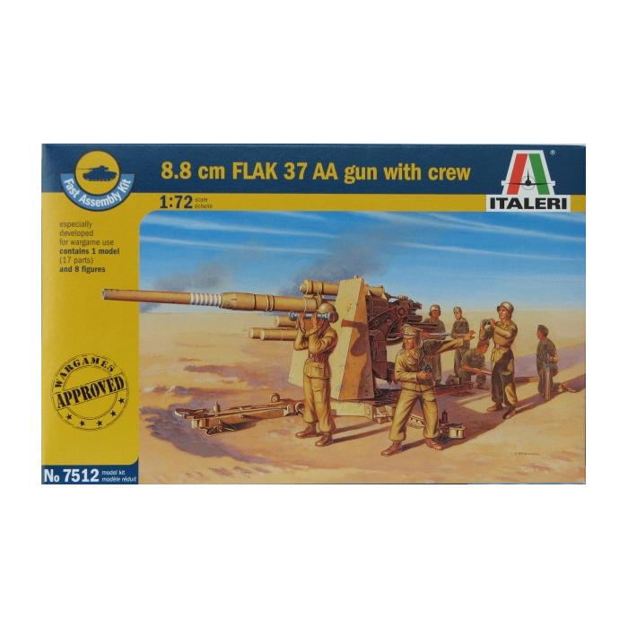 8,8 cm Flak 37 AA Gun with Crew