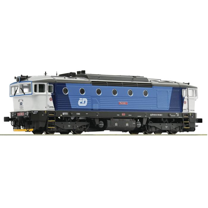 Dieselová lokomotiva T754 046-1 ČD se zvukovým dekoderem