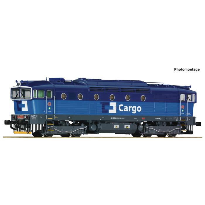 Dieselová lokomotiva ř. 750 ČD Cargo model je vybaven zvukovým dekoderem