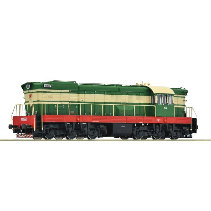 Dieselová lokomotiva T 669.0107 ČSD model je vybaven zvukovým dekoderem