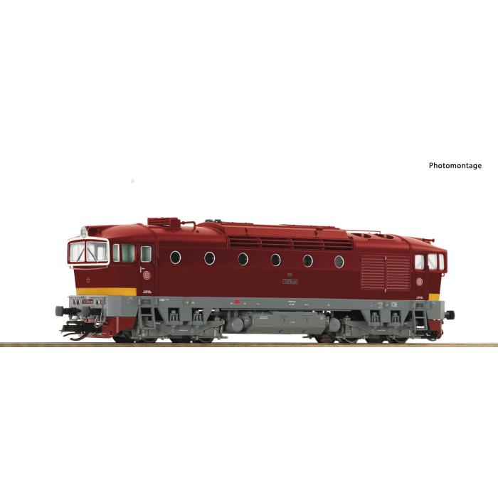 Dieselová lokomotiva T478.3 ČSD, model je vybaven zvukovým dekoderem